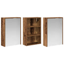 vidaXL Fürdőszobai Szekrény Szett 3 pcs 126 x 16 x 62.5 cm Faanyag