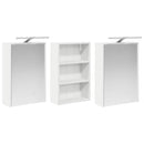 vidaXL Fürdőszobai Szekrény Szett 3 pcs 126 x 16 x 62.5 cm Faanyag
