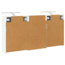 vidaXL Fürdőszobai Szekrény Szett 3 pcs 126 x 16 x 62.5 cm Faanyag