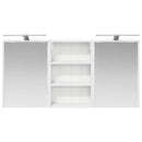 vidaXL Fürdőszobai Szekrény Szett 3 pcs 126 x 16 x 62.5 cm Faanyag