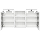 vidaXL Fürdőszobai Szekrény Szett 3 pcs 126 x 16 x 62.5 cm Faanyag