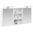 vidaXL Fürdőszobai Szekrény Szett 3 pcs 126 x 16 x 62.5 cm Faanyag