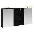 vidaXL Fürdőszobai Szekrény Szett 3 pcs 126 x 16 x 62.5 cm Faanyag
