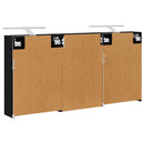 vidaXL Fürdőszobai Szekrény Szett 3 pcs 126 x 16 x 62.5 cm Faanyag