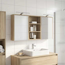 vidaXL Fürdőszobai Szekrény Szett 3 pcs 126 x 16 x 62.5 cm Faanyag