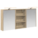vidaXL Fürdőszobai Szekrény Szett 3 pcs 126 x 16 x 62.5 cm Faanyag