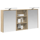 vidaXL Fürdőszobai Szekrény Szett 3 pcs 126 x 16 x 62.5 cm Faanyag