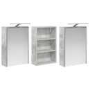 vidaXL Fürdőszobai Szekrény Szett 3 pcs 126 x 16 x 62.5 cm Faanyag