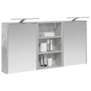 vidaXL Fürdőszobai Szekrény Szett 3 pcs 126 x 16 x 62.5 cm Faanyag