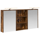 vidaXL Fürdőszobai Szekrény Szett 3 pcs 126 x 16 x 62.5 cm Faanyag