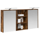 vidaXL Fürdőszobai Szekrény Szett 3 pcs 126 x 16 x 62.5 cm Faanyag