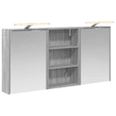 vidaXL Fürdőszobai Szekrény Szett 3 pcs 126 x 16 x 62.5 cm Faanyag