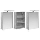 vidaXL Fürdőszobai Szekrény Szett 3 pcs 126 x 16 x 62.5 cm Faanyag