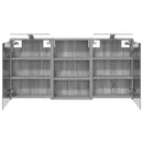 vidaXL Fürdőszobai Szekrény Szett 3 pcs 126 x 16 x 62.5 cm Faanyag