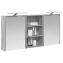 vidaXL Fürdőszobai Szekrény Szett 3 pcs 126 x 16 x 62.5 cm Faanyag