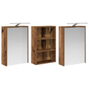 vidaXL Fürdőszobai Szekrény Szett 3 pcs 126 x 16 x 62.5 cm Faanyag
