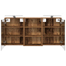 vidaXL Fürdőszobai Szekrény Szett 3 pcs 126 x 16 x 62.5 cm Faanyag