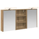 vidaXL Fürdőszobai Szekrény Szett 3 db 126 x 16 x 62.5 cm Szerelt fa