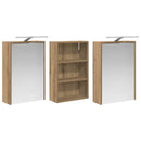 vidaXL Fürdőszobai Szekrény Szett 3 db 126 x 16 x 62.5 cm Szerelt fa