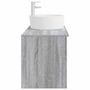 vidaXL Fürdőszoba bútor szett 2 pcs Szürke Sonoma Szerelt Fa