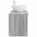 vidaXL Fürdőszoba bútor szett 2 pcs Szürke Sonoma Szerelt Fa