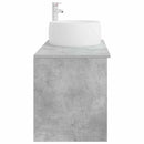 vidaXL Fürdőszoba bútor szett 2 pcs Betonszürke Szerelt Fa