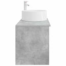 vidaXL Fürdőszoba bútor szett 2 pcs Betonszürke Szerelt Fa