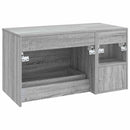 vidaXL Fürdőszoba bútor szett 2 pcs Szürke Sonoma Szerelt Fa