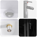 vidaXL Fürdőszoba bútor szett 2 db Fekete Tölgy Szerelt Fa