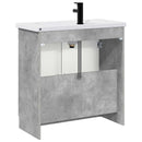 vidaXL Fürdőszoba bútor szett Betonszürke 78,5 x 37,5 x 81 cm