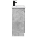 vidaXL Fürdőszoba bútor szett Betonszürke 78,5 x 37,5 x 81 cm