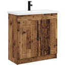 vidaXL Fürdőszoba bútor szett Antik Fa 78,5 x 37,5 x 81 cm Szerelt Fa