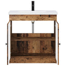 vidaXL Fürdőszoba bútor szett Antik Fa 78,5 x 37,5 x 81 cm Szerelt Fa