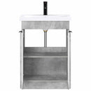 vidaXL Fürdőszoba bútor szett Betonszürke 56 x 37,5 x 81 cm Szerelt Fa