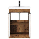 vidaXL Fürdőszoba bútor szett Antik Fa 56 x 37,5 x 81 cm Szerelt Fa