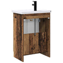 vidaXL Fürdőszoba bútor szett Antik Fa 56 x 37,5 x 81 cm Szerelt Fa
