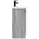 vidaXL Fürdőszoba bútor szett Szürke Sonoma 78,5 x 37,5 x 81 cm