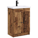 vidaXL Fürdőszoba bútor szett Antik Fa 56 x 37,5 x 81 cm Szerelt Fa