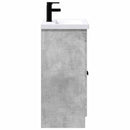 vidaXL Fürdőszoba bútor szett Betonszürke 78,5 x 37,5 x 81 cm