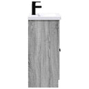 vidaXL Fürdőszoba bútor szett Szürke Sonoma 78,5 x 37,5 x 81 cm