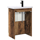 vidaXL Fürdőszoba bútor szett Antik Fa 56 x 37,5 x 81 cm Szerelt Fa