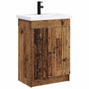 vidaXL Fürdőszoba bútor szett Antik Fa 78,5 x 37,5 x 81 cm Szerelt Fa