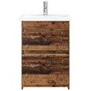 vidaXL Fürdőszoba bútor szett Antik Fa 61 x 40 x 84,5 cm Szerelt Fa
