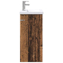 vidaXL Fürdőszoba bútor szett Antik Fa 61 x 40 x 84,5 cm Szerelt Fa