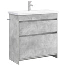 vidaXL Fürdőszoba bútor szett Betonszürke 81 x 40 x 84,5 cm Szerelt Fa