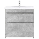 vidaXL Fürdőszoba bútor szett Betonszürke 81 x 40 x 84,5 cm Szerelt Fa