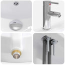vidaXL Fürdőszoba bútor szett Füstös Tölgy 81 x 40 x 84,5 cm