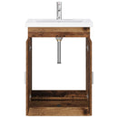 vidaXL Fürdőszoba bútor szett Antik Fa 61 x 40 x 84,5 cm Szerelt Fa