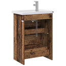 vidaXL Fürdőszoba bútor szett Antik Fa 61 x 40 x 84,5 cm Szerelt Fa