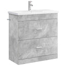 vidaXL Fürdőszoba bútor szett Betonszürke 81 x 40 x 84,5 cm Szerelt Fa